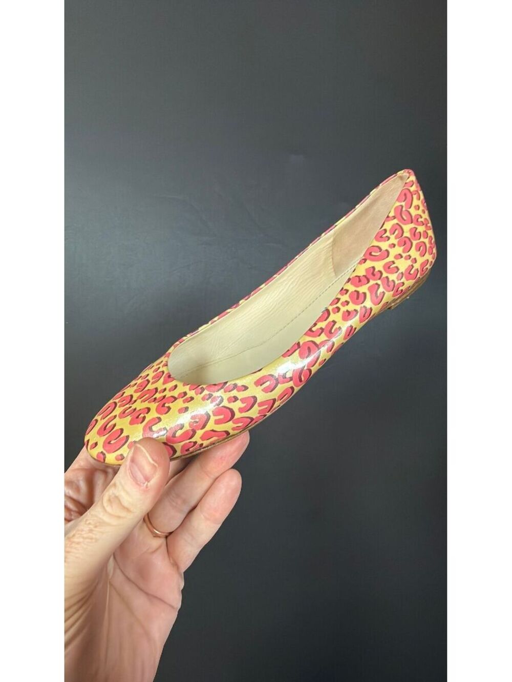 Louis Vuitton Sprouse Leopard Patent Flats Size 40